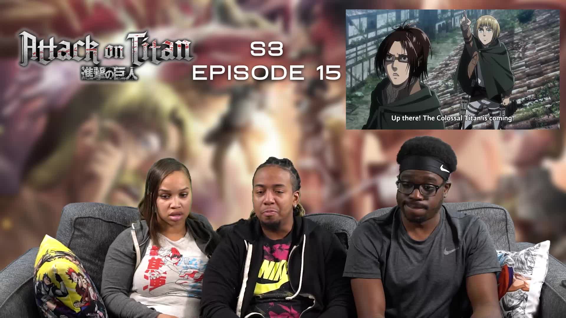 Attack on Titan S3 Ep 15 Full Reaction - 6c253e5251b2d7ca7840655fb01ca110