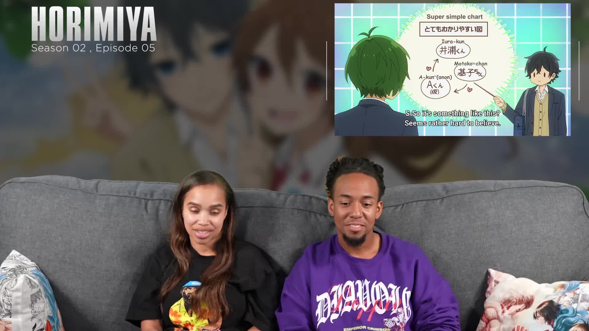 Horimiya 2x5 Full Reation - 9c81b4d387273fa425a90e2769699c8d