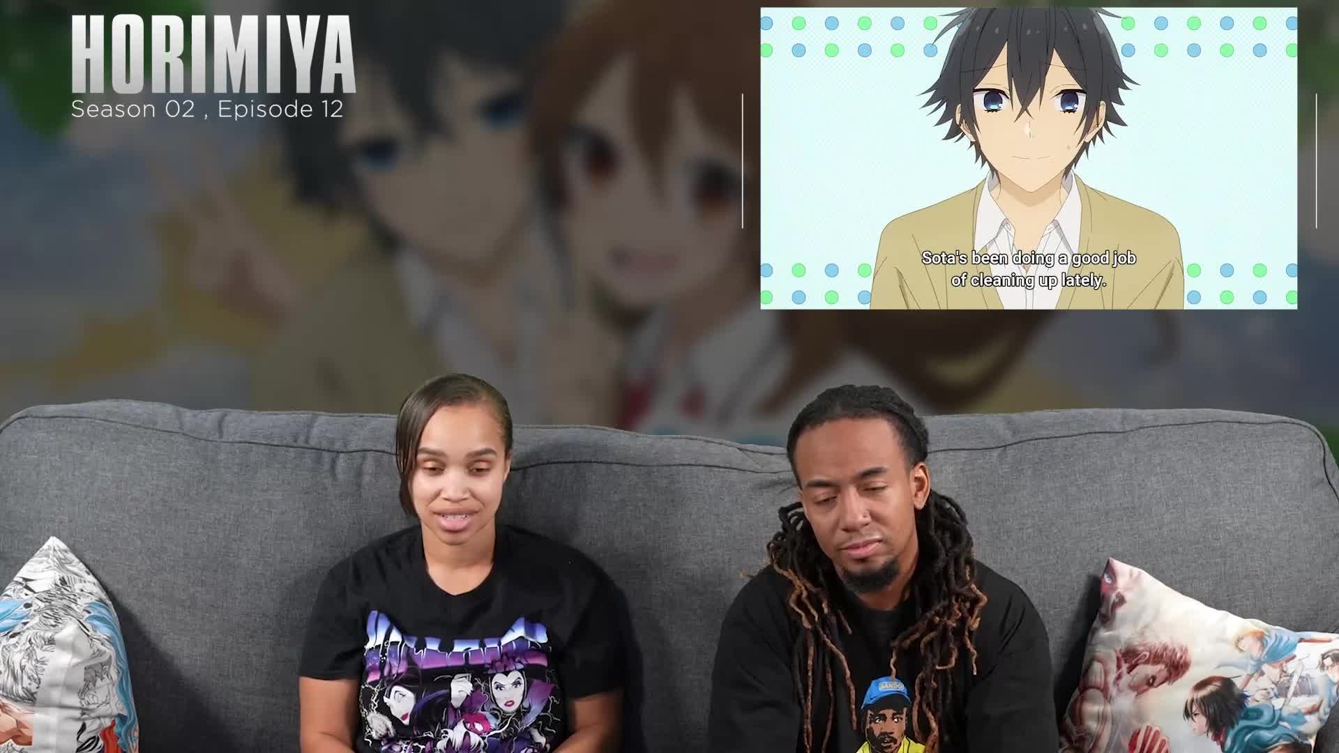 Horimiya 2x12 Full Reation - fa6bbdb05313ce059903e585d9bd7d70