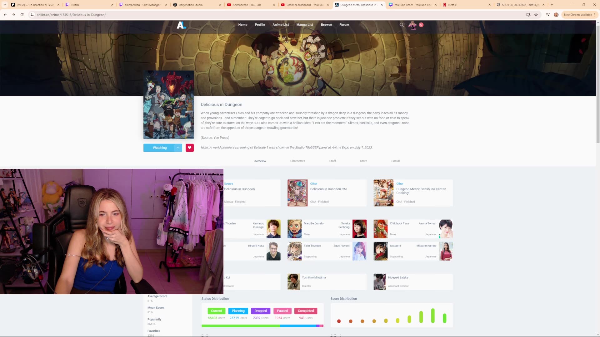 [Dungeon Meshi] E18 Full Reaction & Eating 🤣 -