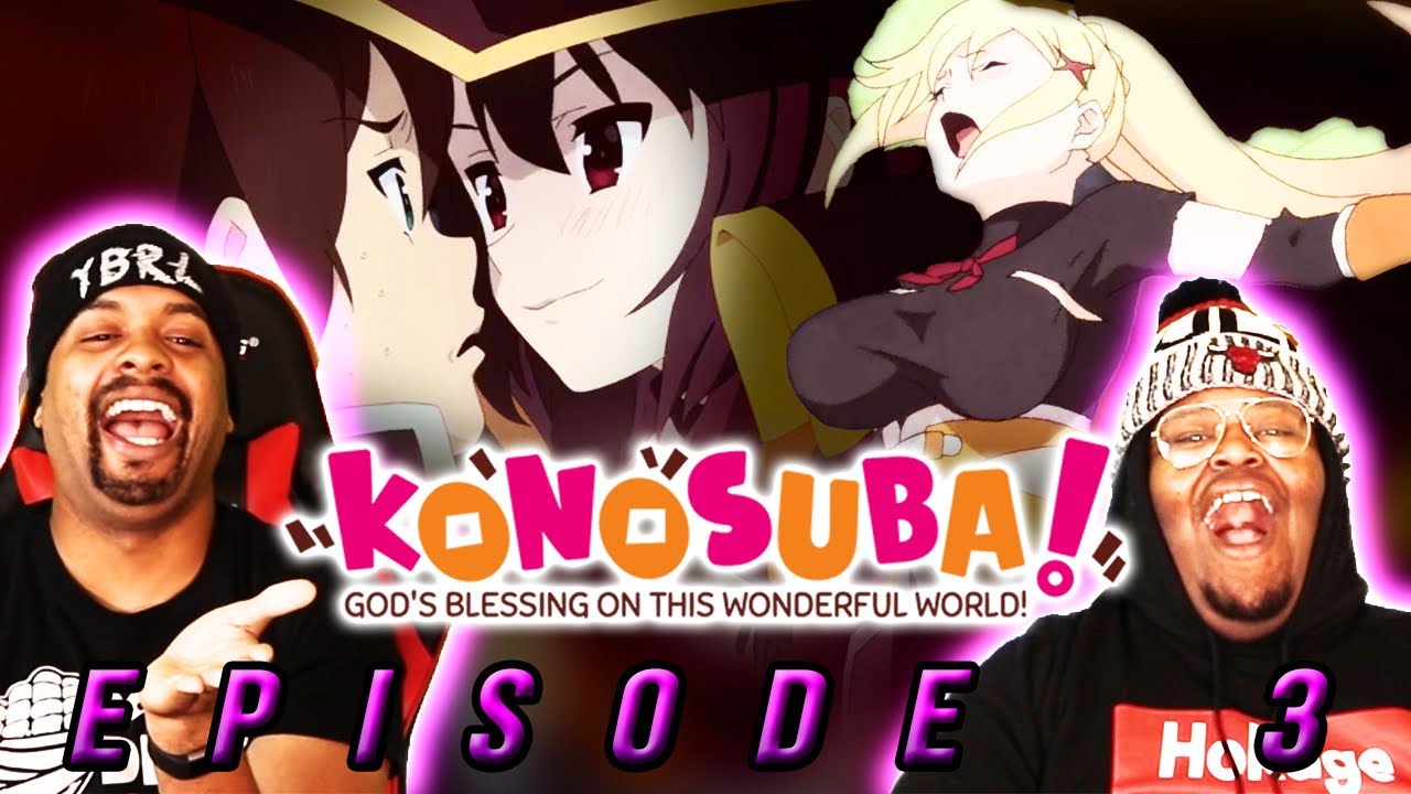 Lucky Thief👀 Konosuba Reaction Season 1 Episode 3 + Review of anime Full reaction - 346b2303718856d1ced7885cca0f715a
