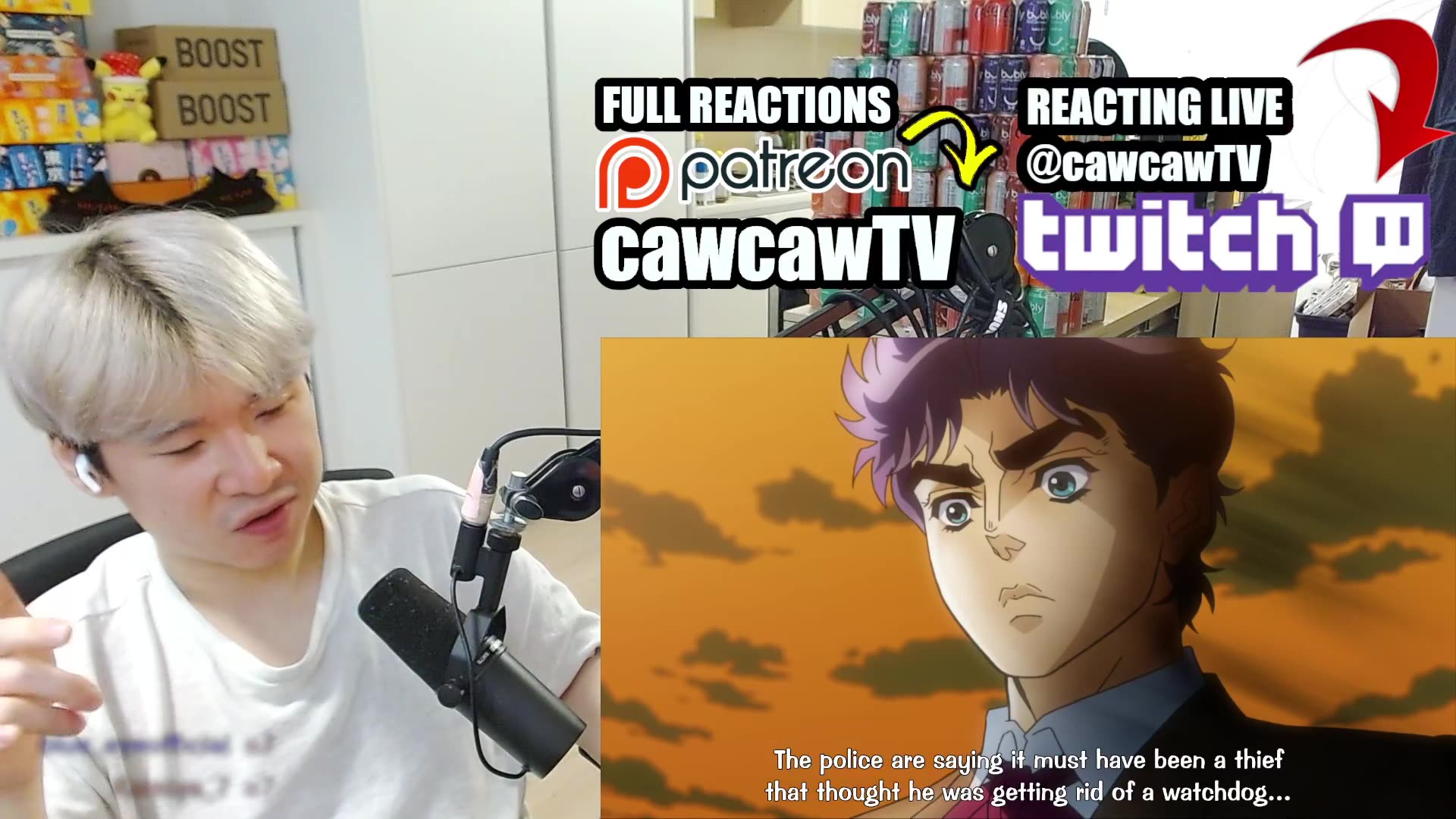 JoJo's Phantom Blood Ep1 Full Reaction - 8raSz.gaa