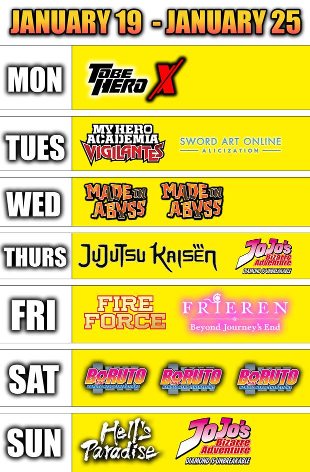 🔥PATREON SCHEDULE: January 19 - January 25🔥 - december29