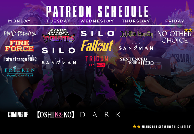 This Weeks Schedule - scheduleb