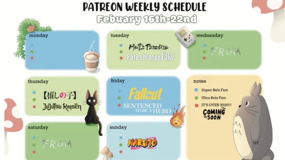 𝐬𝐜𝐡𝐞𝐝𝐮𝐥𝐞📋🎬 - Patreon Weekly Schedule StruckByBelz.pdf 2