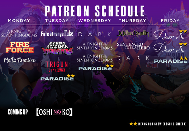 This Weeks Schedule - SCHEDULE tentativeXL 4 3