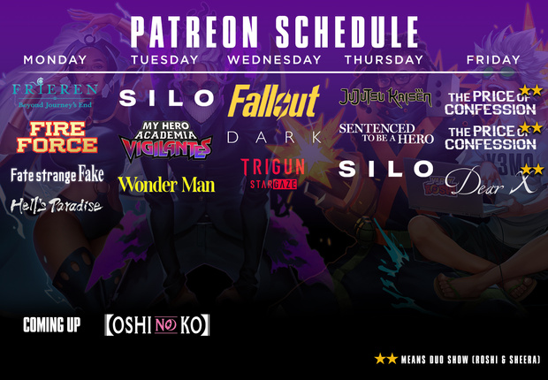 This Weeks Schedule - SCHEDULE tentativeXL 4