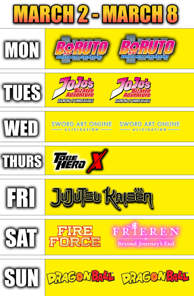 🔥PATREON SCHEDULE: March 2 - March 8🔥 - SCHEDULE 3